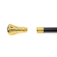 Gold Roaring Bear Luxury Walking Stick