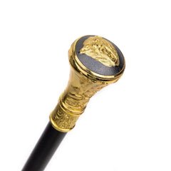 Gold Roaring Bear Luxury Walking Stick